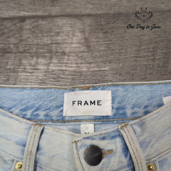 Frame Le Original Button Fly Distressed Jeans Size 24 (0) - Picture 2 of 6